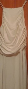 (40/L) Długa, biała, ołówkowa sukienka wieczorowa z Londynu/ NOWA-4