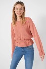 Nowa bluzka Orsay M 38 sweter brzoskwiniowo różowa ściągacz prążkowana
