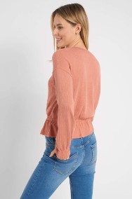 Nowa bluzka Orsay M 38 sweter brzoskwiniowo różowa ściągacz prążkowana-2