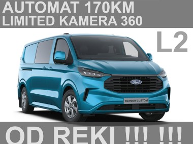 Ford Transit Transit Custom Limited A170KM L2 Brygadowy 5-osob. Kamera 360 Aktywny-1