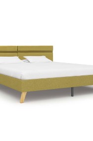 vidaXL Rama łóżka z LED, zielona, tkanina, 180 x 200 cm 284863-2