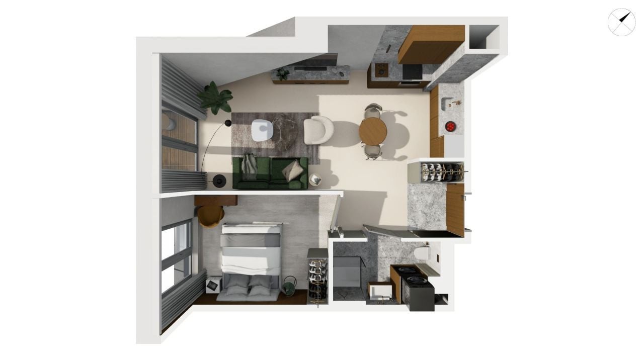 Mieszkanie na sprzedaż, 43 m², 2 pokoje Gdańsk Strzyża