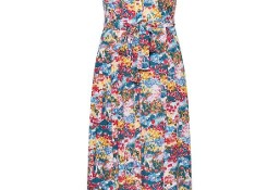 Długa kolorowa sukienka Soaked in Luxury L 40 maxi elegancka na lato kwiatowa
