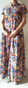 Długa kolorowa sukienka Soaked in Luxury L 40 maxi elegancka na lato kwiatowa-3