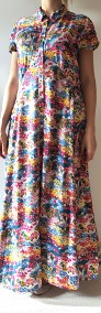Długa kolorowa sukienka Soaked in Luxury L 40 maxi elegancka na lato kwiatowa-4