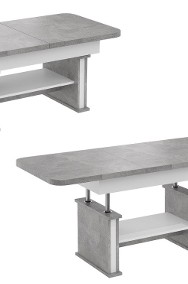 ława rozkładana podnoszona ławostół stolik w stylu loft L02 blat 120+40x70-2