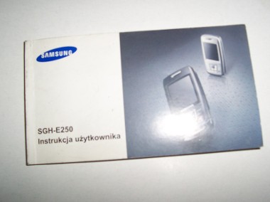 Samsung SGH-E250. Instrukcja użytkowania po polsku-1