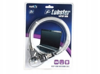 Linka zabezpieczająca do notebooka Natec Lobster Laptop Key-1