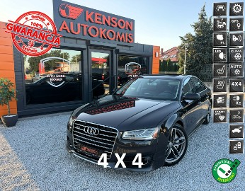Audi A8 III (D4) Alcantara, Podgrzewane wentylowane fotele, Kamera 360, Masaż, LED