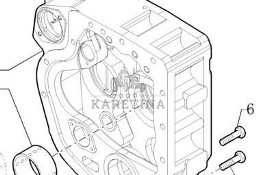 New Holland T7000 T7030 Obudowa Wewnętrzna Skrzyni Biegów Sekcja Pośrednia CZĘŚCI 5198032 5198031