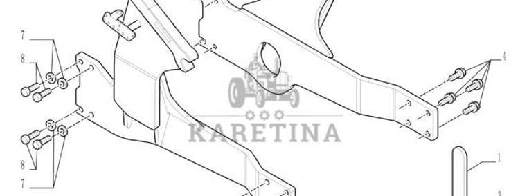 New Holland T6010 Rama 87493266-1