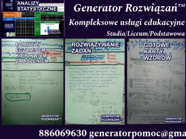 Generator Rozwiązań - Pomoc z pracą domową, trudnymi zadaniami i zaliczeniami-1