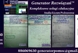 Generator Rozwiązań - Pomoc z pracą domową, trudnymi zadaniami i zaliczeniami