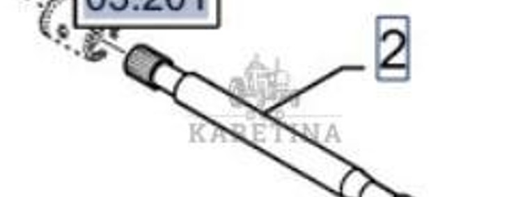 New Holland CR9080 Wał Wałek Napędowy CZĘŚCI 84440172-1