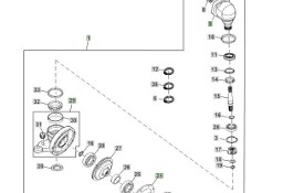 John Deere 3320 3520 3720 - oś przednia - zwolnica zwrotnica LVA10669