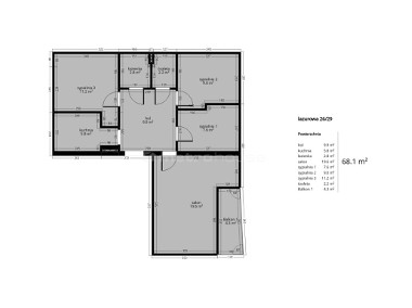 ustawne 4 pok, pow 68,1m² Bemowo do aranżacji-1