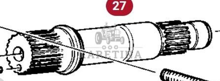 Fendt Favorit 514 Wał Wałek CZĘŚCI 524101320020-1