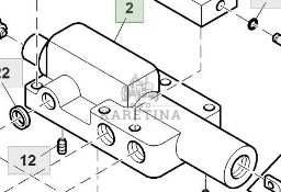 John Deere 9780CTS, 9780i CTS Obudowa Zawóru Sterującego Układem Napędowym AH232683 AXE24925