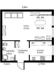 Mieszkanie 1-pok | blisko centrum  | UL. ZAMKOWA-2
