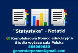 Statystyka - Notatki, Opracowania, Fiszki. 