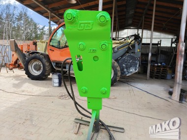 Młot hydrauliczny GB T70 360kg do koparki / Grot 75mm Mocowanie sworzeń fi 50mm-2
