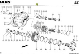 Claas Mega 208 218 Dominator 106 114 Zwolnica Kompletna Prawa 0006434162 00 0643 416 2