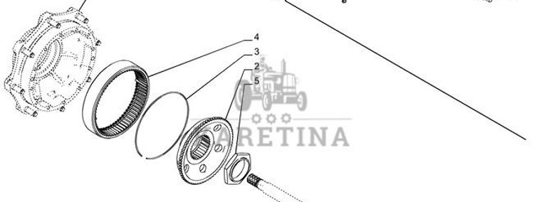 New Holland T6070 Tarcza 100.5mm id x 266.5mm od x 77.35mm thk 5141691-1