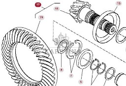 Massey Ferguson 8470 8480 Koło Koronowe Atak Zębatka CZĘŚCI 926102410040 931100410010 926102410020