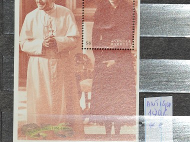 Papież Jan Paweł II i  Diana . Antigua Barbuda ** Wg Ks Chrostowskiego 250-1