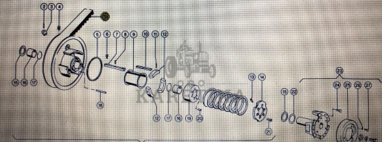 Pasek klinowy Claas Mega 370-340 Nr kat. 000 609 823 0 Nr kat. 000 609 823 0-1