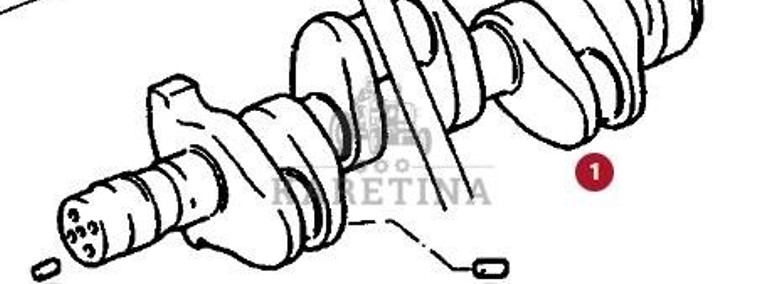 Fendt Favorit 514 Wał Korbowy 6 Cylindrowy CZĘŚCI F312200310010-1