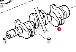 Fendt Favorit 514 Wał Korbowy 6 Cylindrowy CZĘŚCI F312200310010
