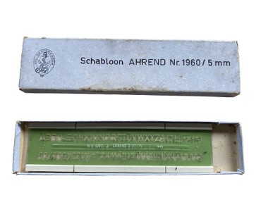 Szablon kreślarski Ahrend & Zoon nr 1960, 5 mm-1
