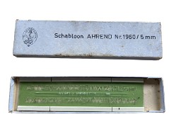 Szablon kreślarski Ahrend & Zoon nr 1960, 5 mm