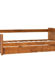 vidaXL Wysuwane łóżko, miodowy brąz, drewno sosnowe, 90x200 cm 283153-2