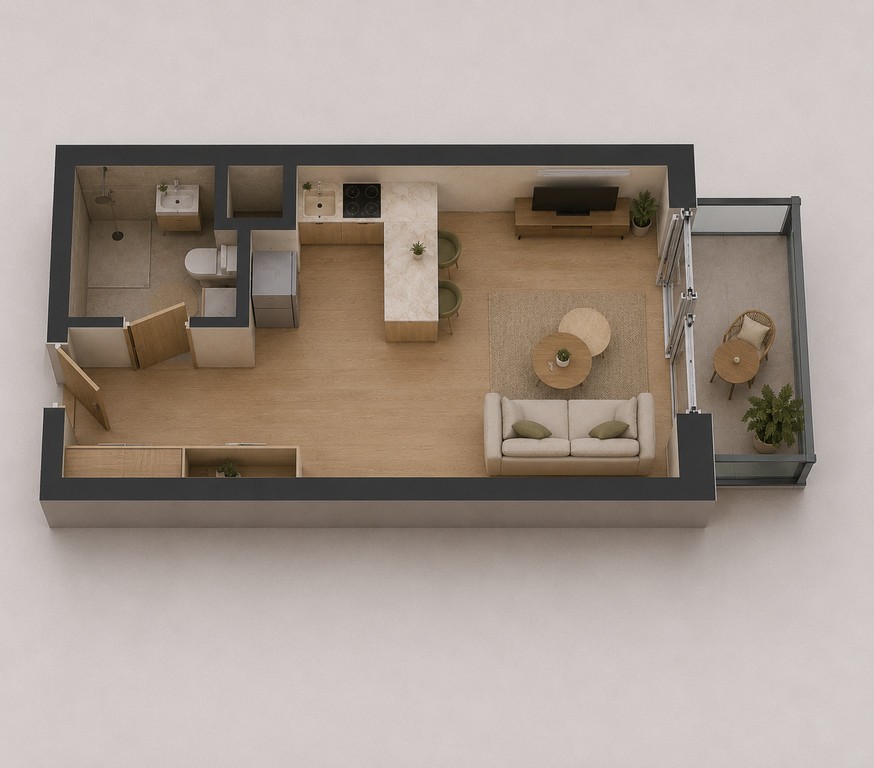 Kawalerka idealna pod wynajem | Belg Apartamenty