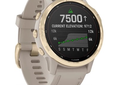 GARMIN Fenix 6S Pro Solar Zegarek sportowy Złoty SMARTWATCH jak NOWY-1