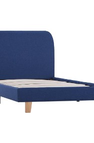 vidaXL Rama łóżka, niebieska, tkanina, 90 x 200 cm 280876-2