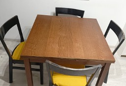 Stół rozkładany brązowy Ikea + krzesła gratis 