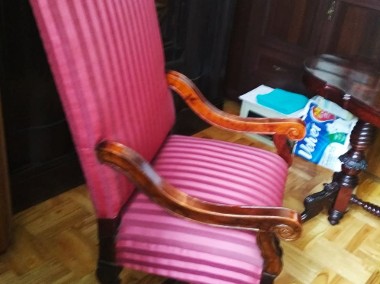 Krzesło antyczne, fotel tapicerowany-1