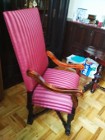 Krzesło antyczne, fotel tapicerowany