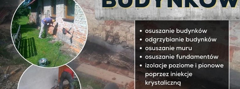 Profesjonalne osuszanie budynków i odgrzybianie - iniekcja krystaliczna-1