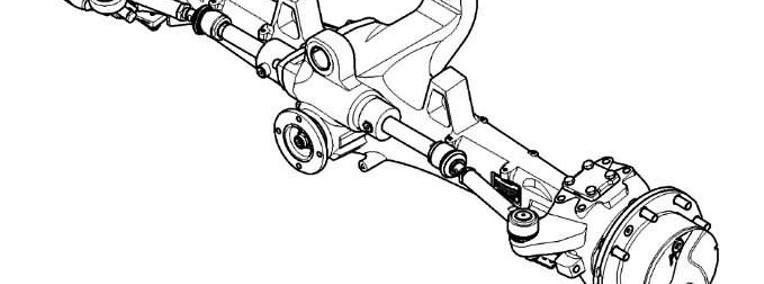 John Deere 6110 - oś przednia AL216508-1