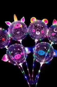 Balony Ledowe Hd Świecące Mocne Led Baterie Festyny Balon Bobo Serca-2