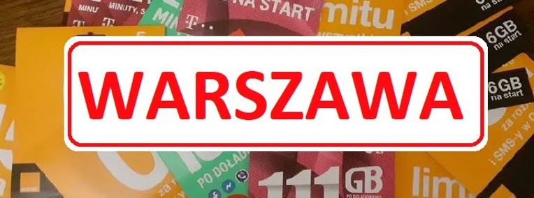 Zarejestrowane karty Warszawa  mazowieckie Czeskie karty sim Anonimowe prepaid-1