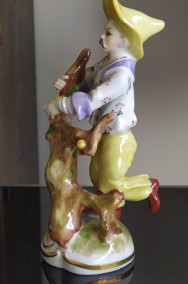 Figurka porcelanowa ręcznie malowana  Gräfenthal Mężczyzna  w żółtym kapeluszu -2