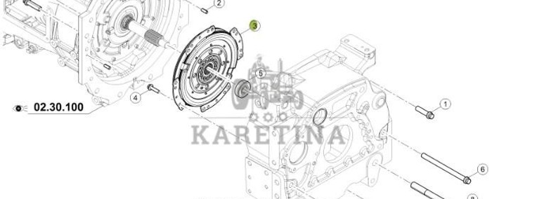 Claas Arion 630 - skrzynia biegów - tłumik drgań 0011113940-1