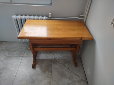 Stół drewniany solidny - do kuchni - masywne wykonanie.-1