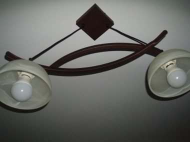 Lampa wisząca brązowe metalowe  ramiona -1