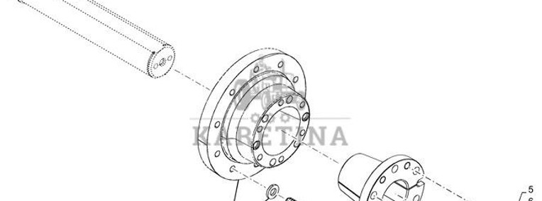 New Holland T6070 Piasta 47126431-1